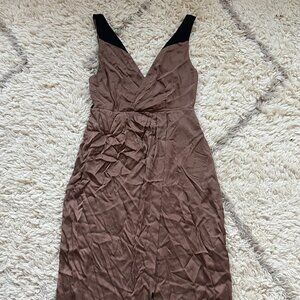Reiss PIA brown Midi dress Size 6